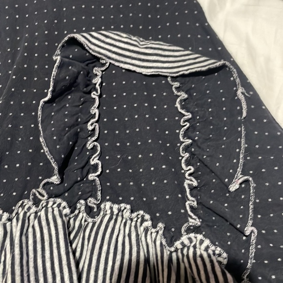 Lilli Lovebirds 6 hi low hemline ruffled black grey dress mismatch matching euc - Picture 4 of 9